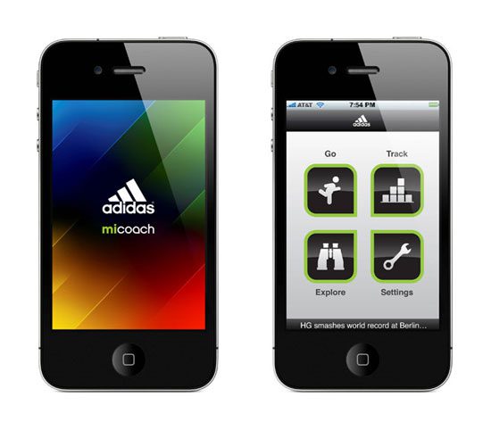Adidas miCoach app