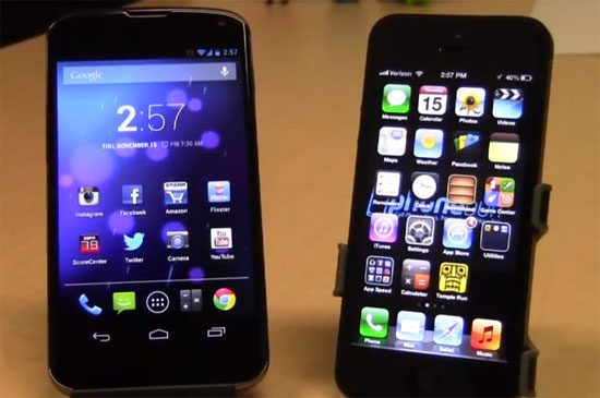 iPhone 5 vs Nexus 4 ποιο είναι πιο γρήγορο