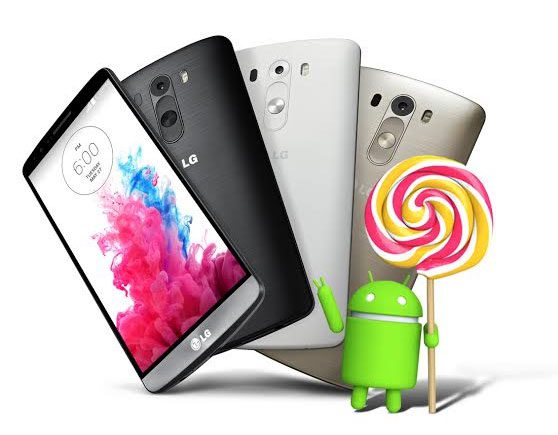 LG G3, Αναβάθμιση σε Android 5.0 Lollipop