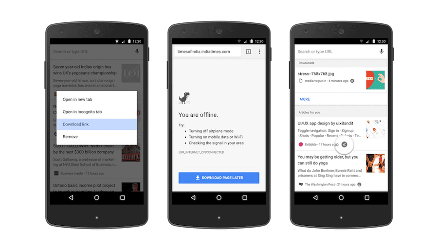 Google Chrome for Android Offline