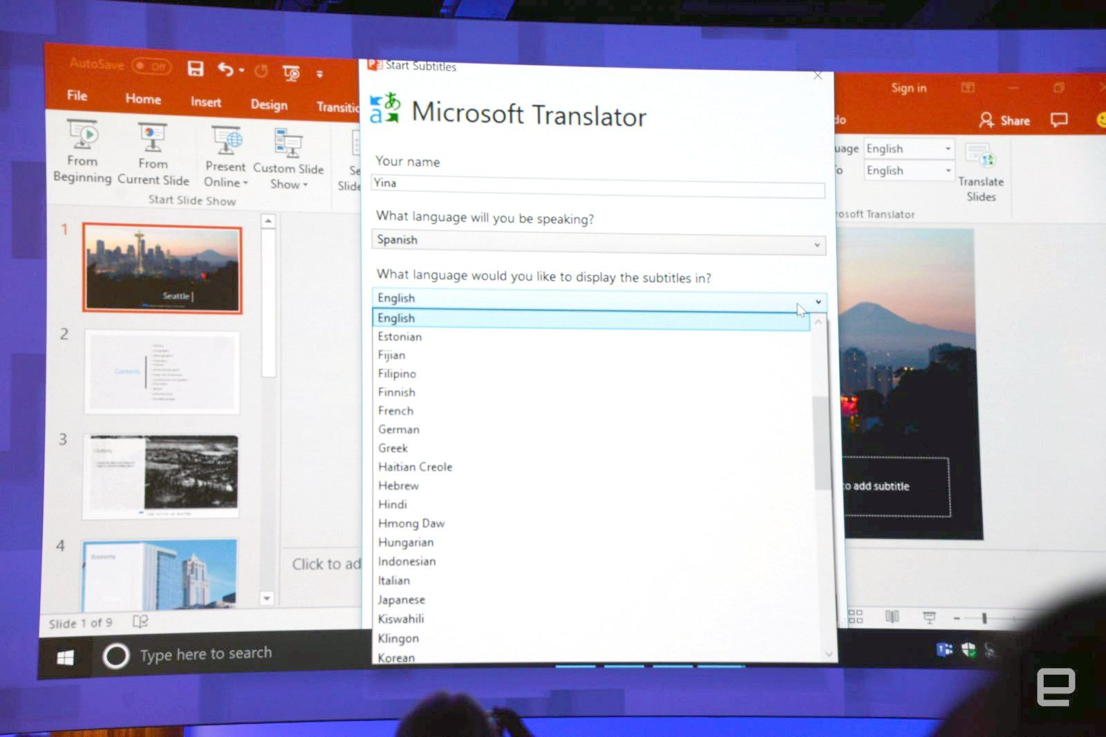 Microsoft PowerPoint Translator