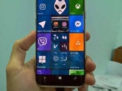 Samsung Galaxy S8 running Windows 10 Mobile