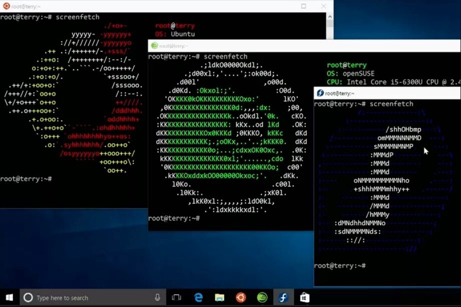 Windows 10 Fall Creators Update Linux