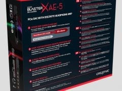 Creative Sound BlasterX AE 5 box back