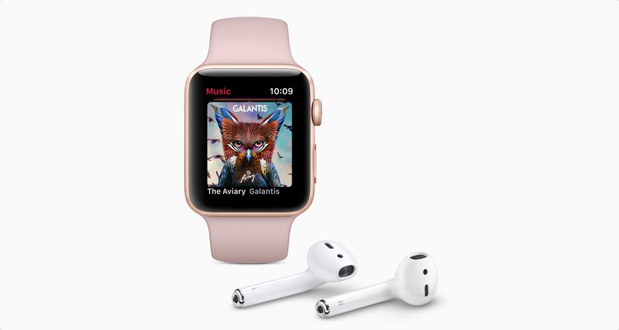 Apple Watch Series 3 music AirPods
