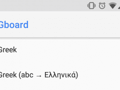 Google Gboard greeklish
