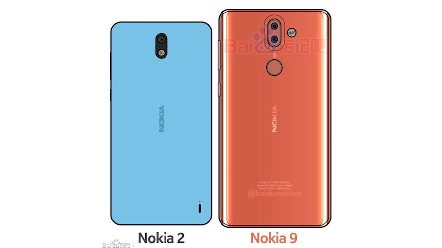 Nokia 2 and Nokia 9 mock up