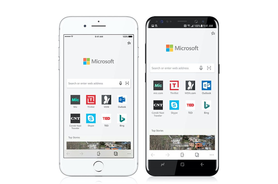 Microsoft Edge browser for iOS and Android