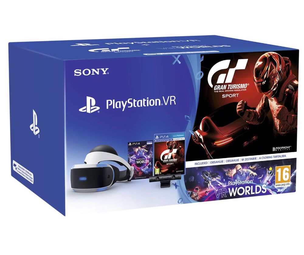 Sony PlayStation VR Headset + Camera V2 + VR Worlds + Gran Turismo Sport Black Friday offer