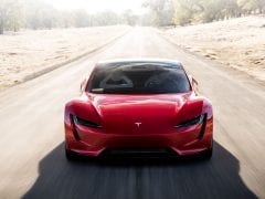 Tesla Roadster front profile