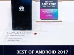 Award for Huawei Mate 10 Pro by Android Authority
