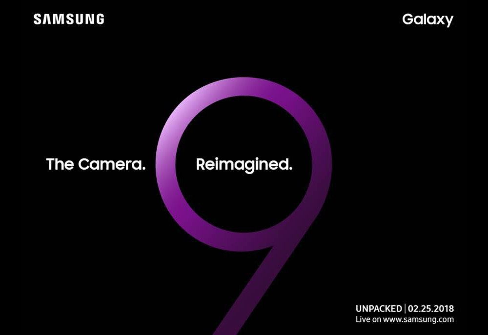 Samsung Galaxy S9 Unpacked event invitation
