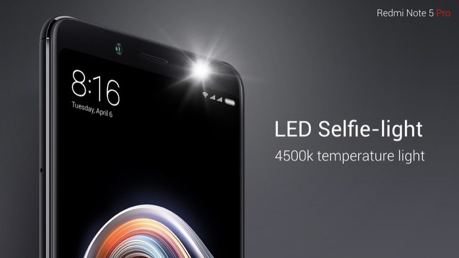 Xiaomi Redmi Note 5 Pro LED Selfie light