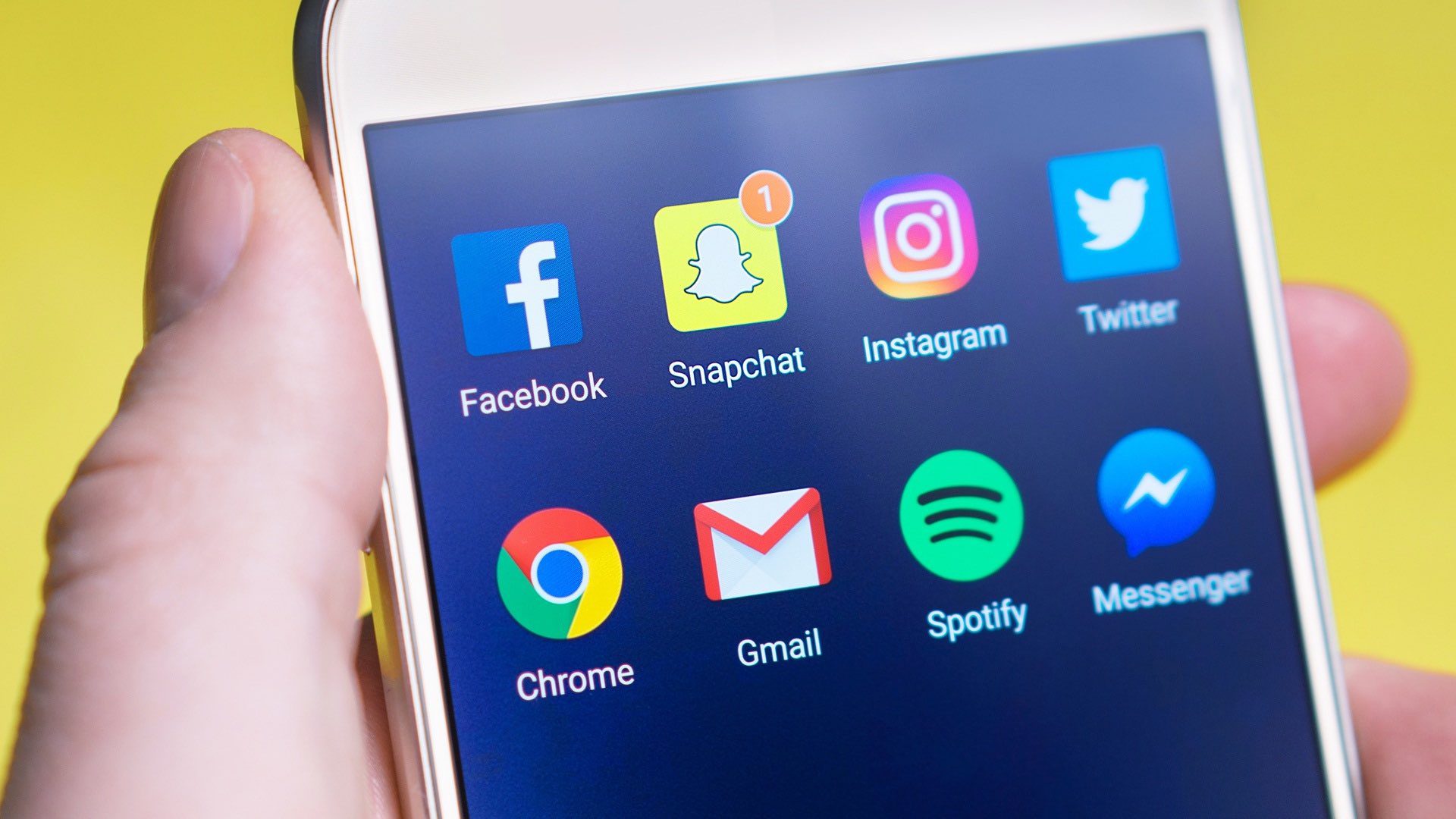Social apps Facebook Snapchat Instagram