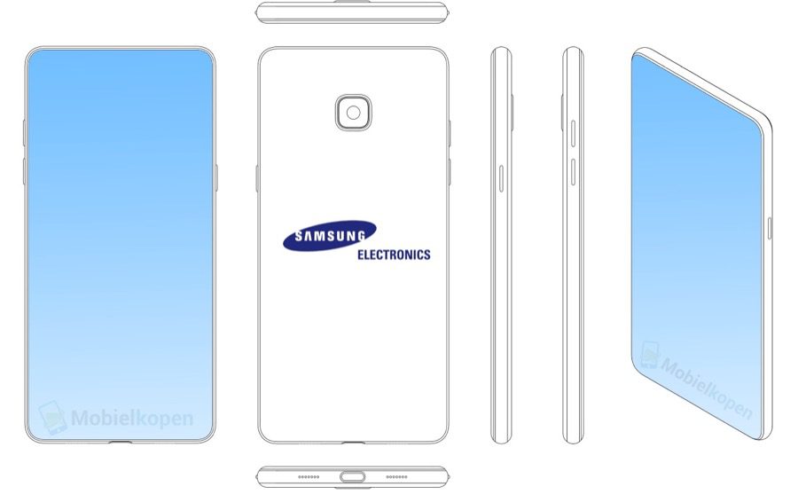 Samsung full screen smartphone patent