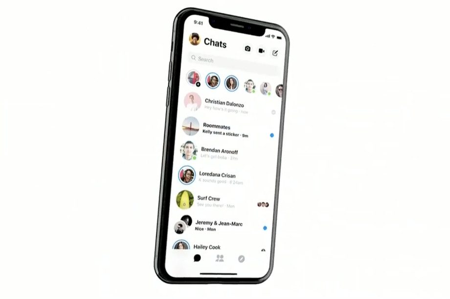 Facebook Messenger app redesign