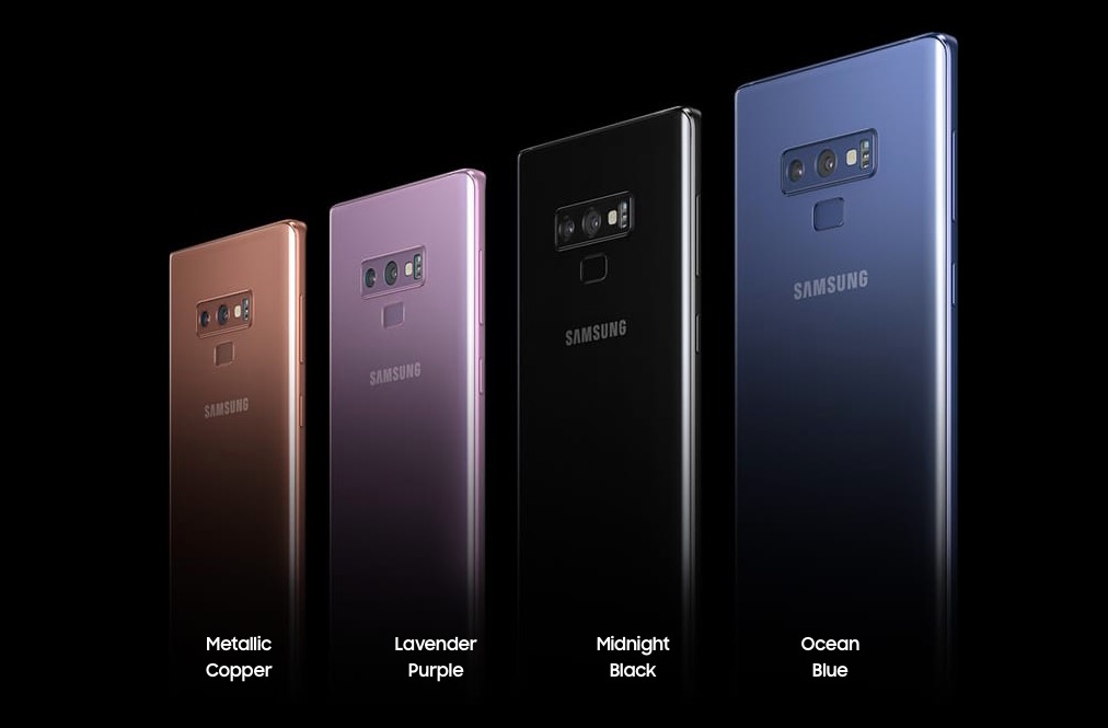 Samsung Galaxy Note9 colors