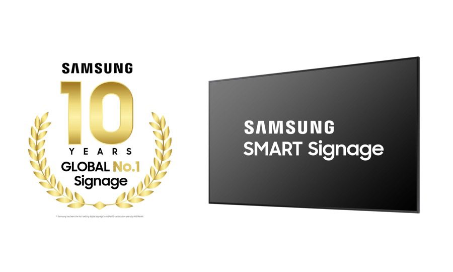 Samsung 10 years no.1 in digital signage (2)
