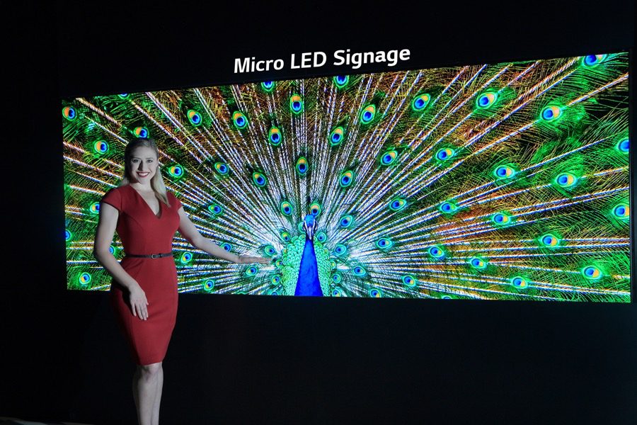 LG micro LED signage