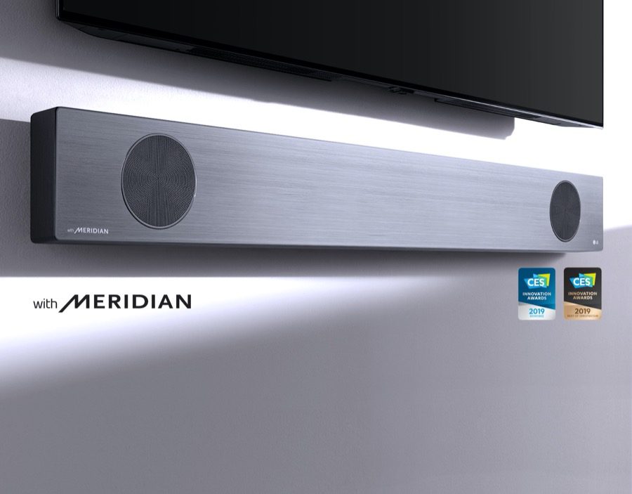LG SL9Y soundbar meridian technology