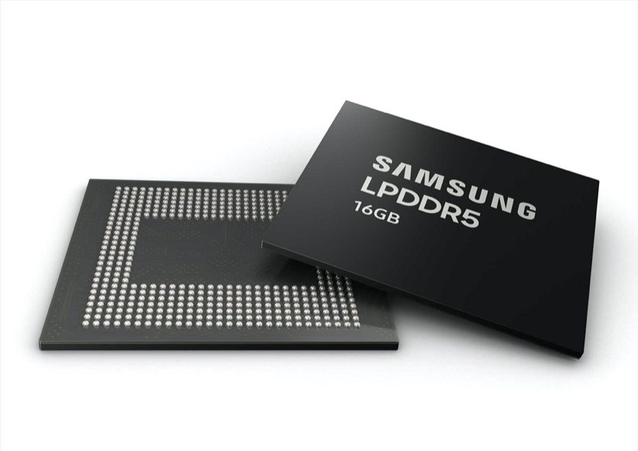 Η Samsung ξεκινά τη μαζική παραγωγή της πρώτης 16GB LPDDR5 DRAM