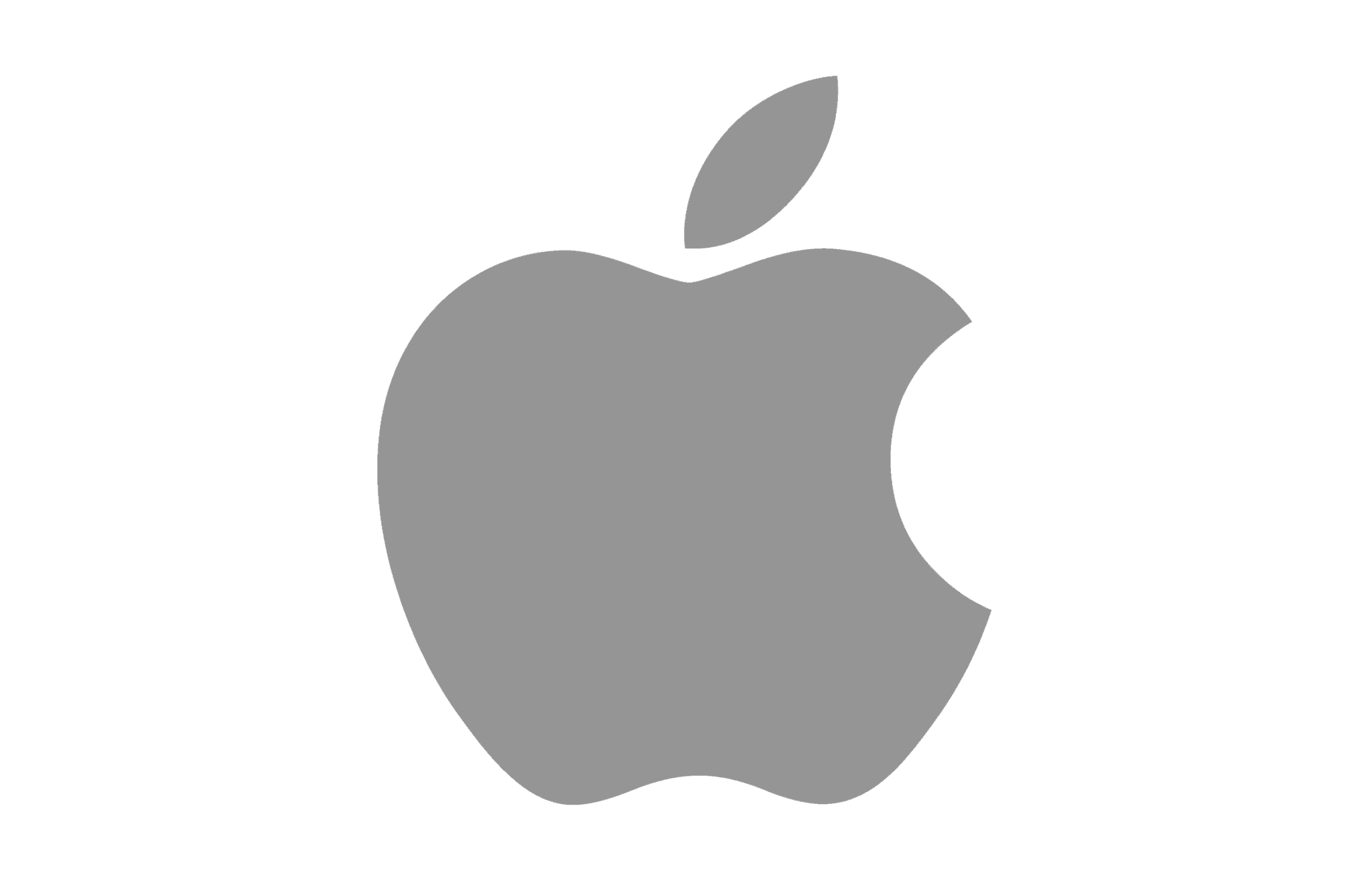 Apple Logo Grey