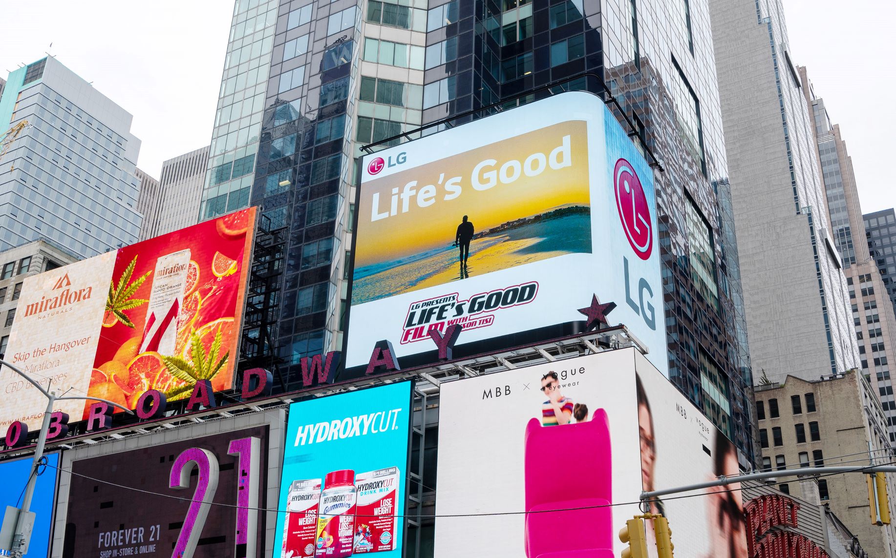 Lifes Good Film New York City Times Square